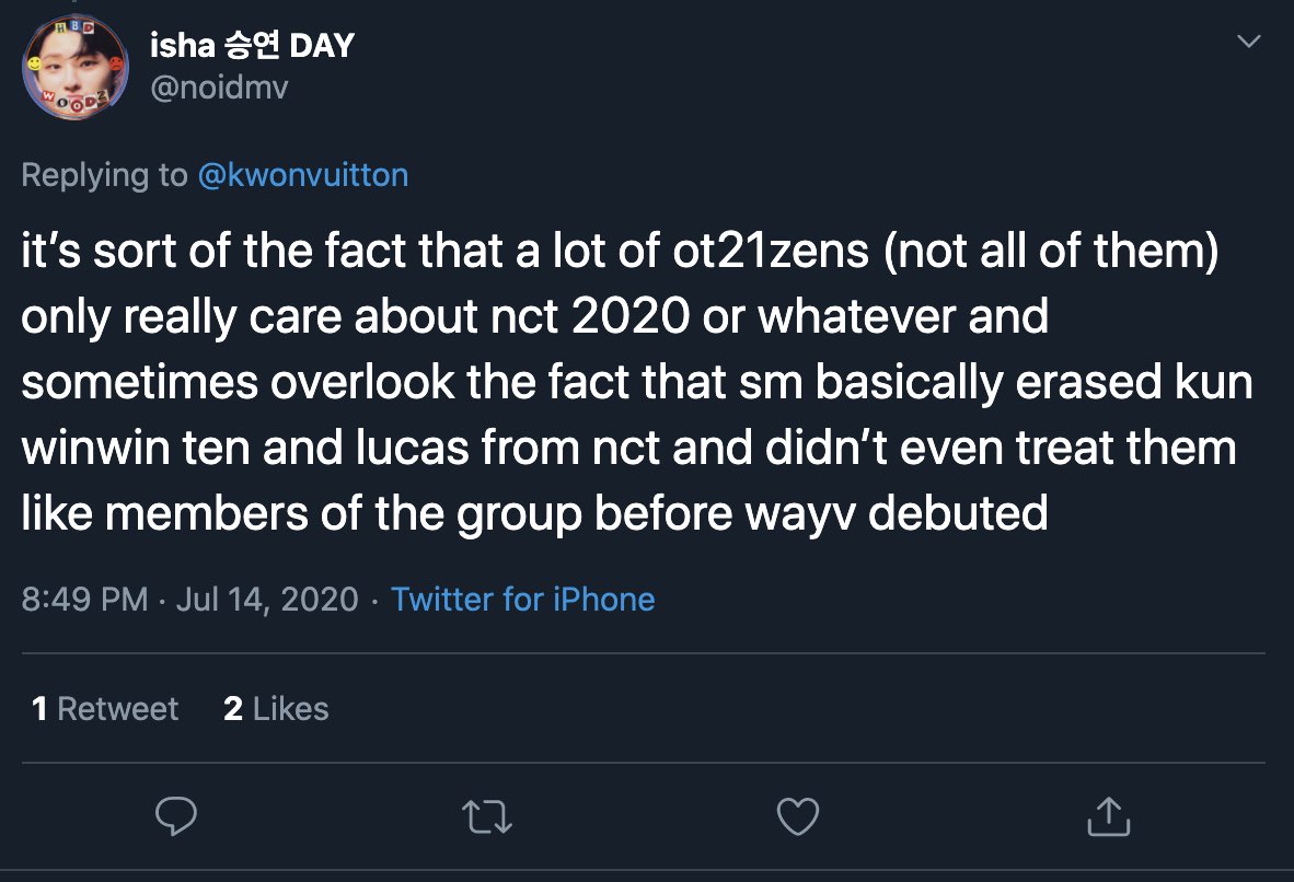 Even how they were written seems accusatory. And of course separatists blamed ot21 ifans on twt for an innocent question a cfan asked, just because they didn’t like it. It made others believe that the cfan was impolite toward Kun for not asking other questions.