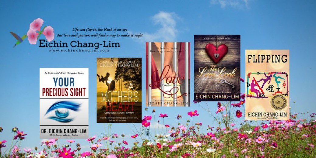 🌟Follow Author Eichin Chang-Lim💫

📚And read her books.
(🏖Great Summer Read!)

🎀Discover the gift of love and inspiration!

⏺️bit.ly/EichinChangLim…
⏺️bit.ly/EichinChangLim…
▶️EichinChangLim.com

#Romance
#inspirational 
#lovewithoutlimits 
#RRBC
#WritingCommunity