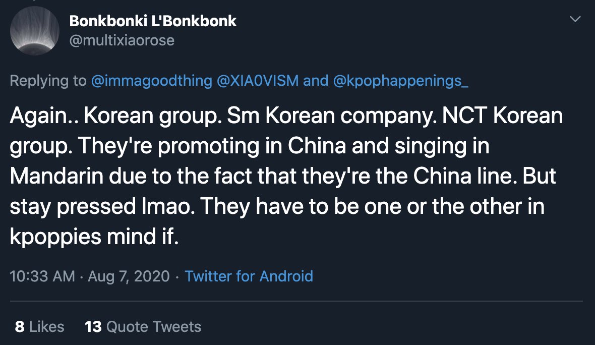 But WayV being under a Korean label has given them access to more markets. They’re a multilingual Mando-pop group that can release songs in other languages, like 127.