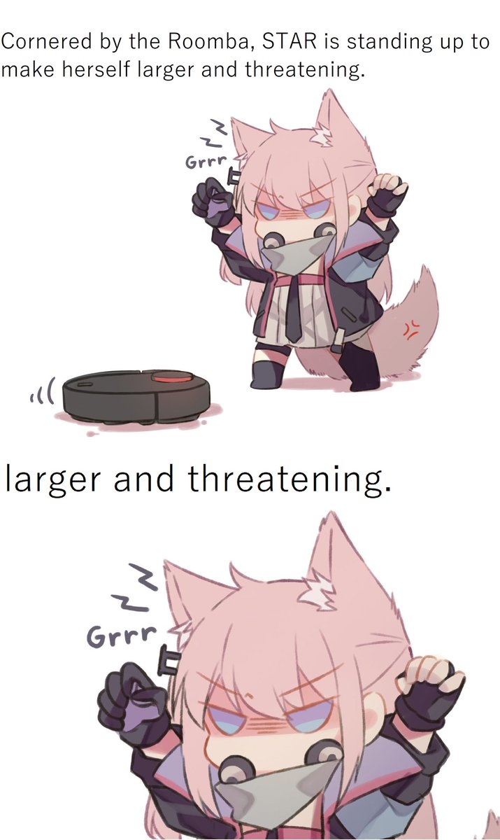 She indeed looks very threatening! (Cute)
Made by @andes_ho, thank you very much!