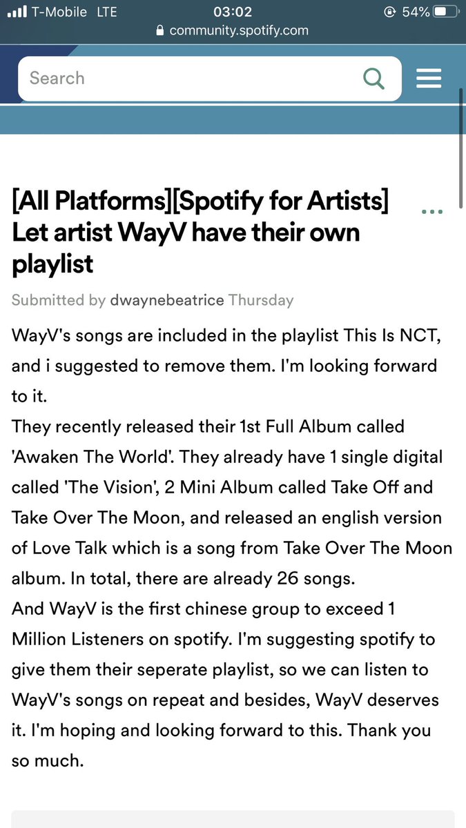 Separatists have also emailed Spotify to complain about WayV’s songs listed in the “This is NCT” playlist back in April, which was a new addition. They requested that WayV be removed from the NCT playlist and put in their own.