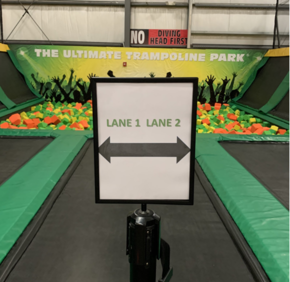 Our foam pit is all set up, ready for social distancing and of course… fun! Power is back on and we are OPEN!  Sunday hours: 12-5PM.