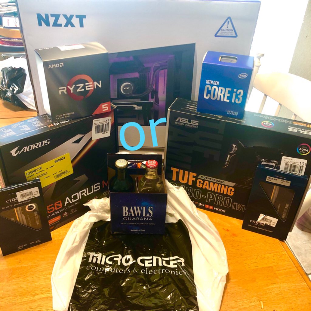 pcboostin's tweet photo. Left or Right. @microcenter @ballistixgaming @NZXT @AorusOfficial @BAWLSGuarana @AMD
@IntelGaming #QuakeConAtHome #pcmr #diypc @ASUS_ROGNA #quakecon2020 https://t.co/UFJrxQWhOS