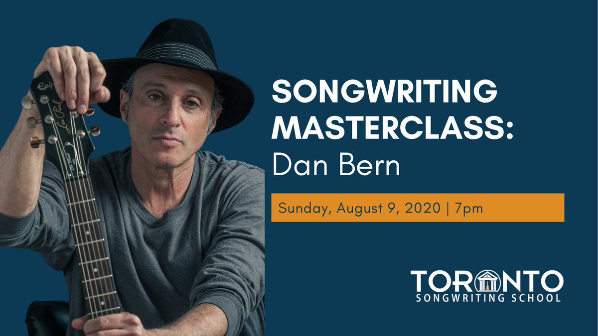 TOSongwriting's tweet image. We're looking forward to tomorrow night's #SongwritingMasterclass with @DanBernHQ! Join us on #FacebookLive or #YouTube Sunday at 7pm. #SongwritingHeroes #Songwriting #PayWhatYouCan