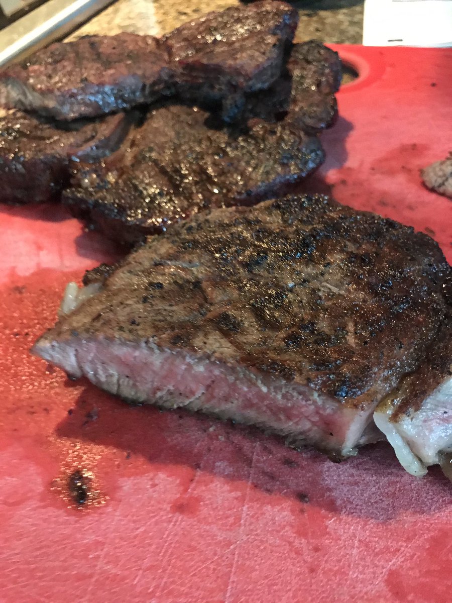 AndyElder30's tweet photo. My 6 year old daughter woke me up early this morning.  She then asked if I  could grill her a steak for dinner?  Not that I need a reason to grill hell yes I’ll grill steaks! As we ate tonight, she said we should have steak for every meal!  #raisethemright #beef #localraised https://t.co/Bht8sDpKD6