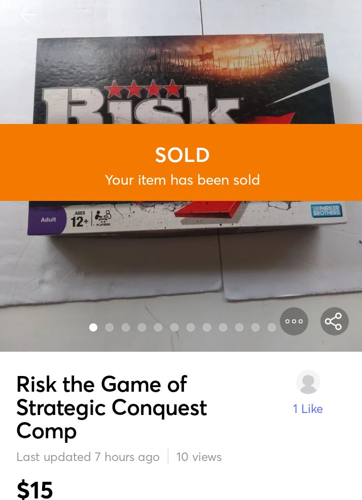 August 8th Day 161. It's been 4 days since I've sold something. It was the longest drought of the year. Sold this on Mercari. eBay is still quiet, but it will pick up.