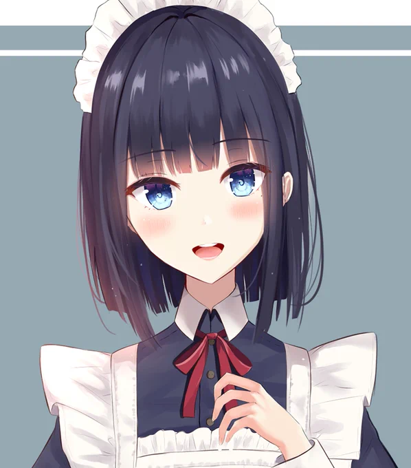メイドさんと薔薇 