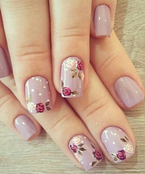 Flower Nail Art Tutorial Perfect For Fall