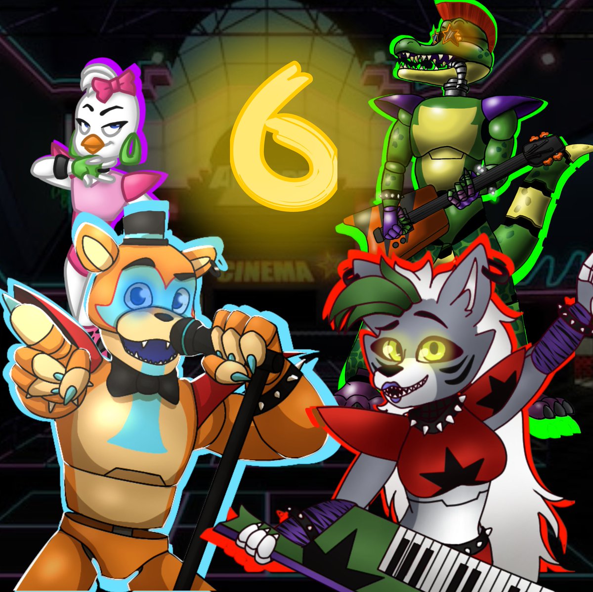 BlitzRed2's tweet photo. So, here we are.

6 years of #FiveNightsAtFreddys 

This franchise has been such a miracle in my life i can't do much except thank Mr. Cawthon for it. Thank you, sir. For all the friends you've given me.

So, me and the boys did this colab to celebrate 6 Years at Freddy's! (1/2) https://t.co/Woy8uPczGH