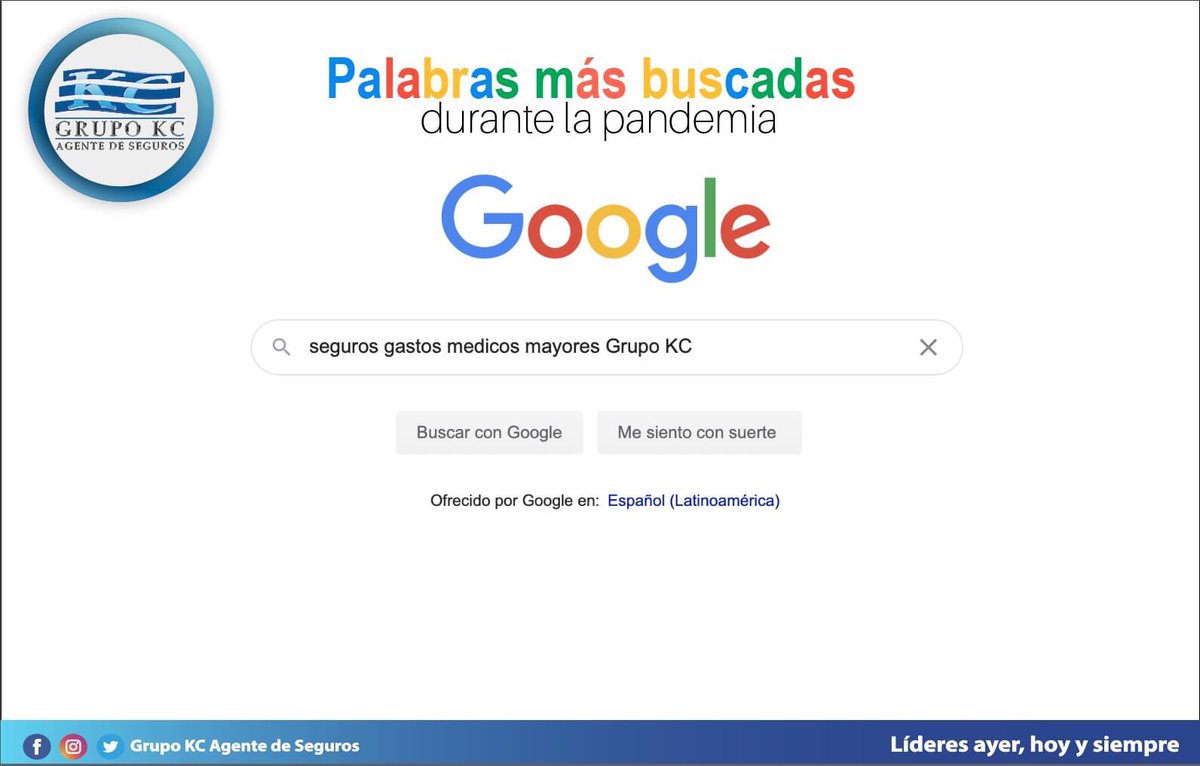 #sabíasque La segunda palabra más buscada en #Google durante la #pandemia fue: SEGUROS, sobre todo Gastos Médicos Mayores y de vida. Debido al pánico de  muchas personas investigaban, leían y analizaban diferentes productos.
 #pandemia #covid19 #coronavirus #medicos #salud #vida