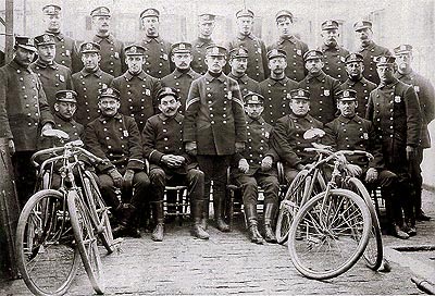 Next is Teddy Roosevelt. Teddy formed the "Scorcher Squad" in 1895 while police commissioner in New York. The squad was formed as a way to better chase down carriages and automobiles. Source:  http://cliffhanger76.tripod.com/bikewest/bikecops/index.html