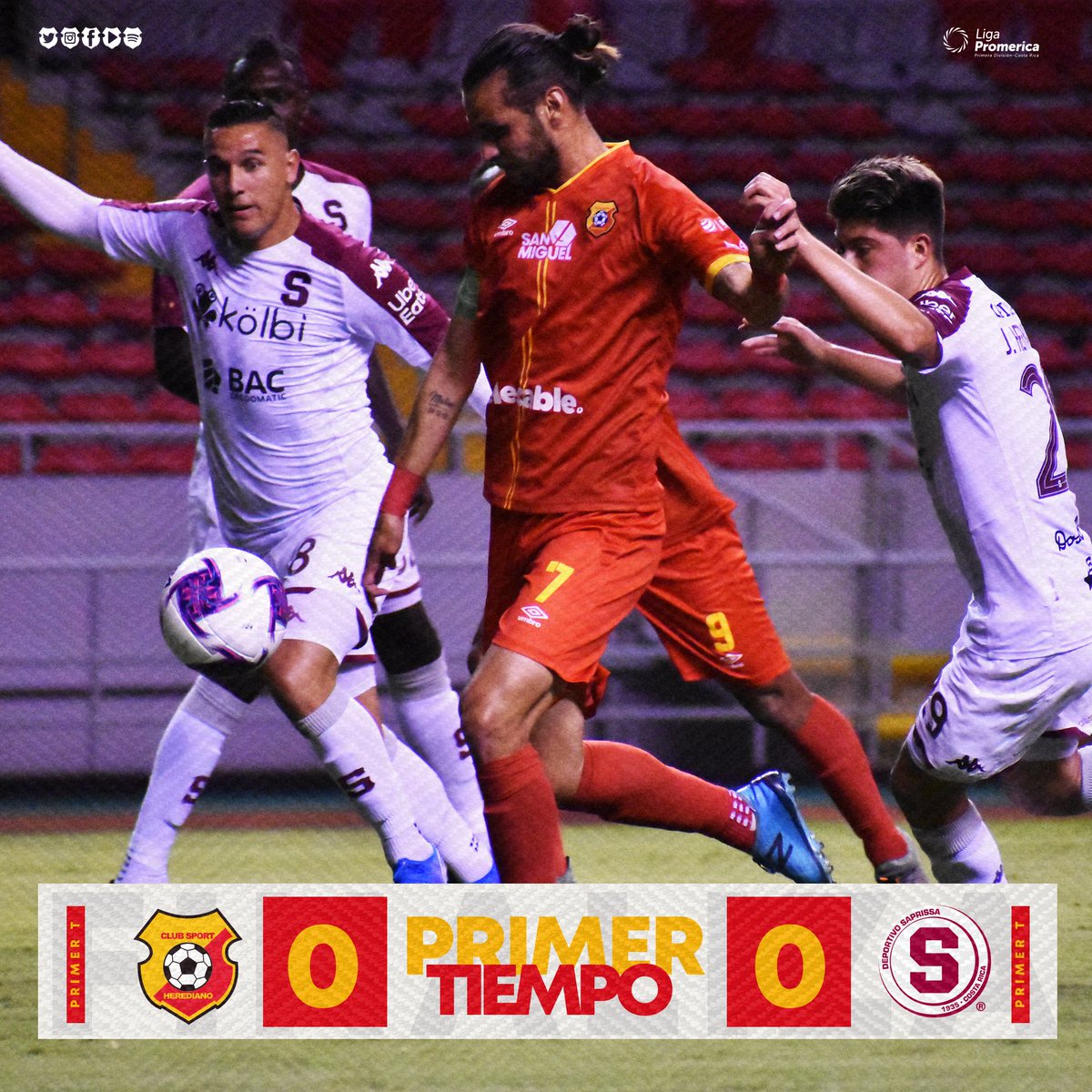 csherediano1921's tweet photo. ⏱ 45 Min. ¡Finaliza la primera parte! 
@csherediano1921  0-0 @SaprissaOficial
#SomosElTeam #CSHvsSAP #LigaPromerica #Vamosporla29 #SuperCopa #JuntosSomosMásFuertes https://t.co/9fqFtdDzxE