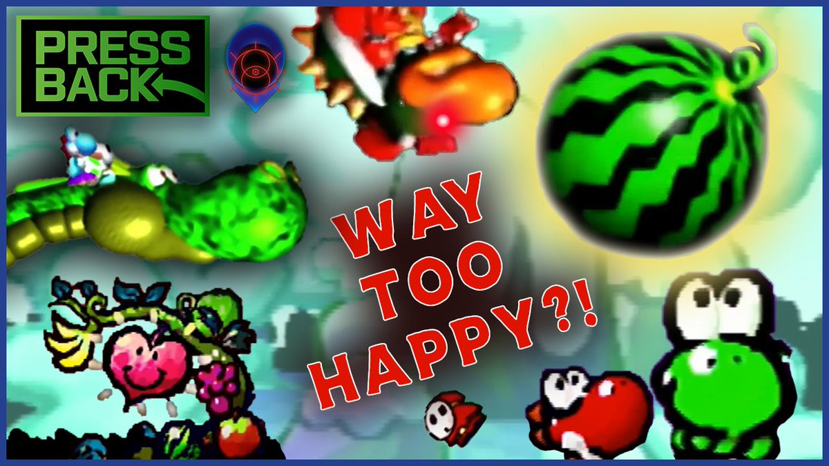 pressbackmedia's tweet photo. Time to get HAPPY! Get your fruit, climb a tree and get ready for this Deceiver Dissection of Yoshi's Story! https://t.co/f1RJcJt1JB #yoshi #nintendo #n64 #pressback https://t.co/03jRPppXWS
