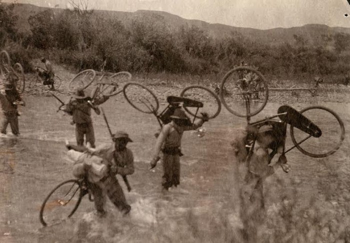 Next is Grover Cleveland. Bikes were coming into utilitarian uses during his Presidency. It doesn't appear he rode one, however during his term the 25th Infantry started a bike unit. This all black unit was totally bad ass and rode from Missoula, MT to St. Louis during a test.