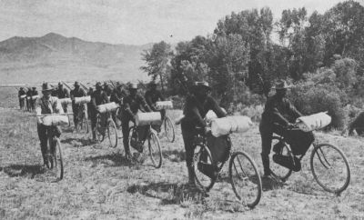 Next is Grover Cleveland. Bikes were coming into utilitarian uses during his Presidency. It doesn't appear he rode one, however during his term the 25th Infantry started a bike unit. This all black unit was totally bad ass and rode from Missoula, MT to St. Louis during a test.