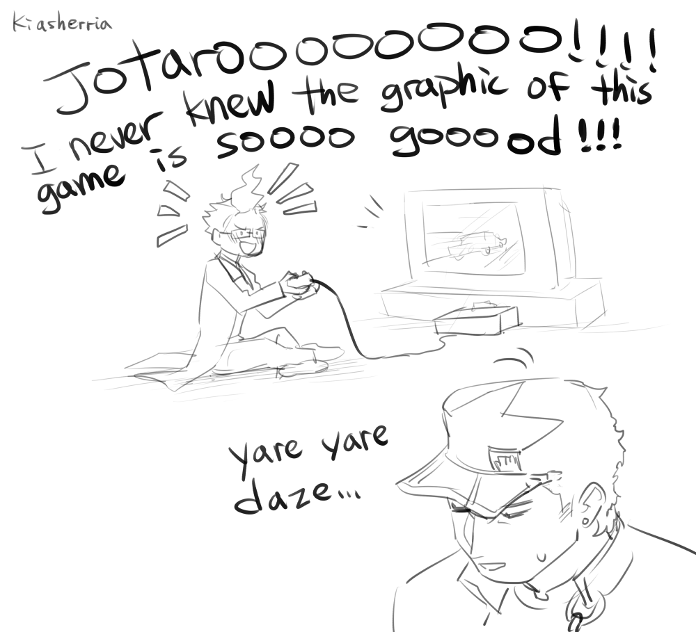 so after they got Kakyoin a pair of glasses... ?
#jotakak 