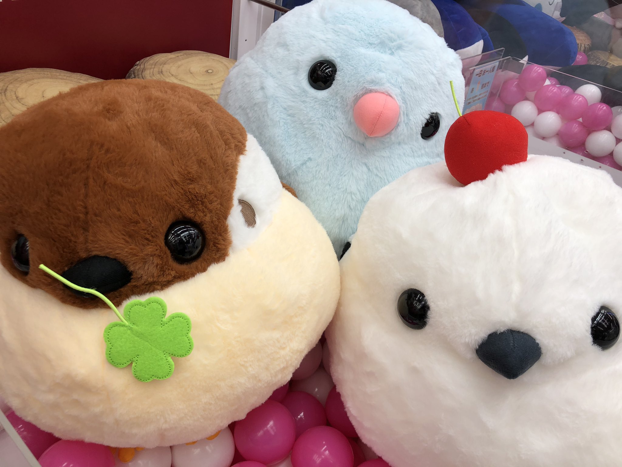 秋 葉 原 Hey ありがとう21周年 プライズ 本日新入荷 ふくふくシマエナガ ハッピー日和ぬいぐるみ 人気のシマエナガさんのbigなぬいぐるみ入荷しております シマちゃん ルリコ ちゅんすけの三種類 どの子をゲットしてもハッピーな気持ちになれ