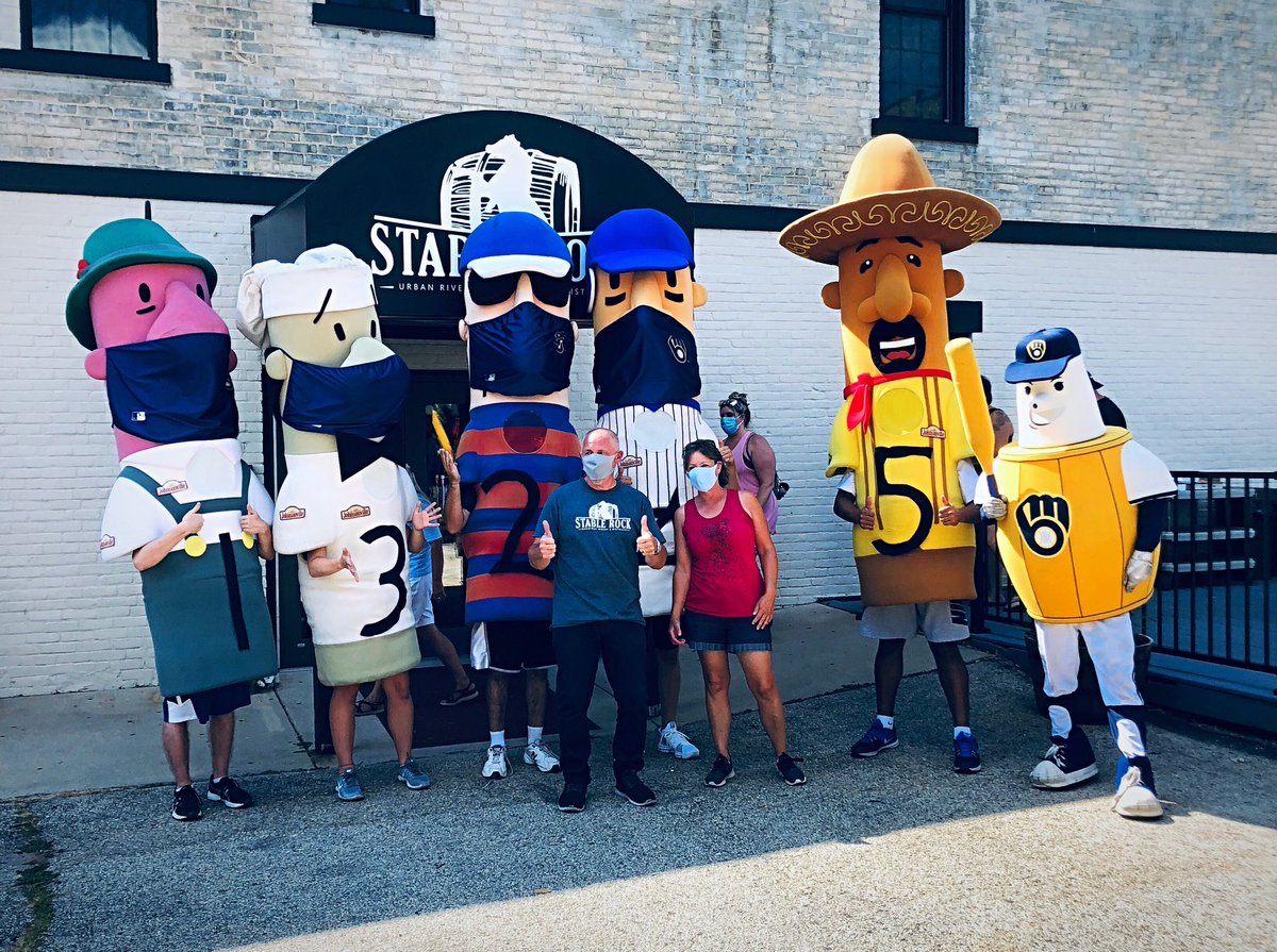 Special guest today at our new winery’s Grand Opening!!! #wisconsinbrewers