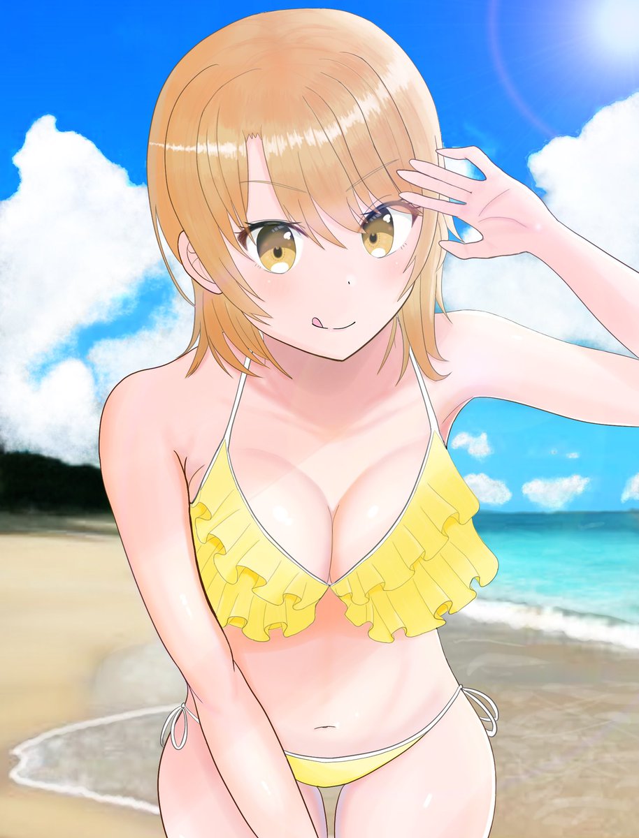 先輩 この水着似合ってます Oregairu 俺ガイル 一色いろは 9輪のイラスト