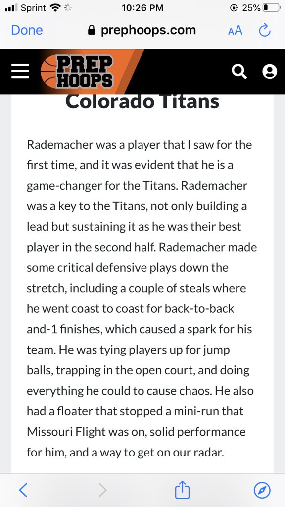 Keep working my man! <a href="/colerad33/">Cole Rademacher</a> <a href="/ColoradoTitans/">Colorado Titans</a>