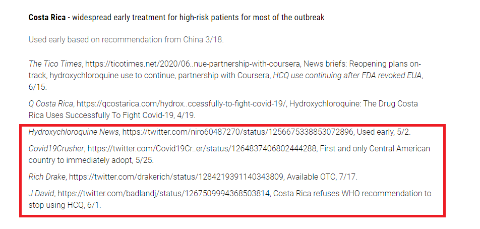 11/n There is no attempt to actually assess HCQ usage, despite this being SOMETHING YOU COULD DOYou could look at HCQ doses given/purchases made in countries by date, for exampleInstead, the authors reference tweets