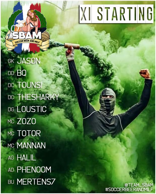 📢 XI &amp; Results ONC Saturday by <a href="/Cup_phoenix/">PHOENIX CUP</a> 
➖ 2-2
✔️ 2-1
➖ 2-2
✔️ 2-1
➖ 1-1 (5-4 p.)
✔️ 2-1
Winners 🏆 #SBAM #SoccerBeerAndMilf