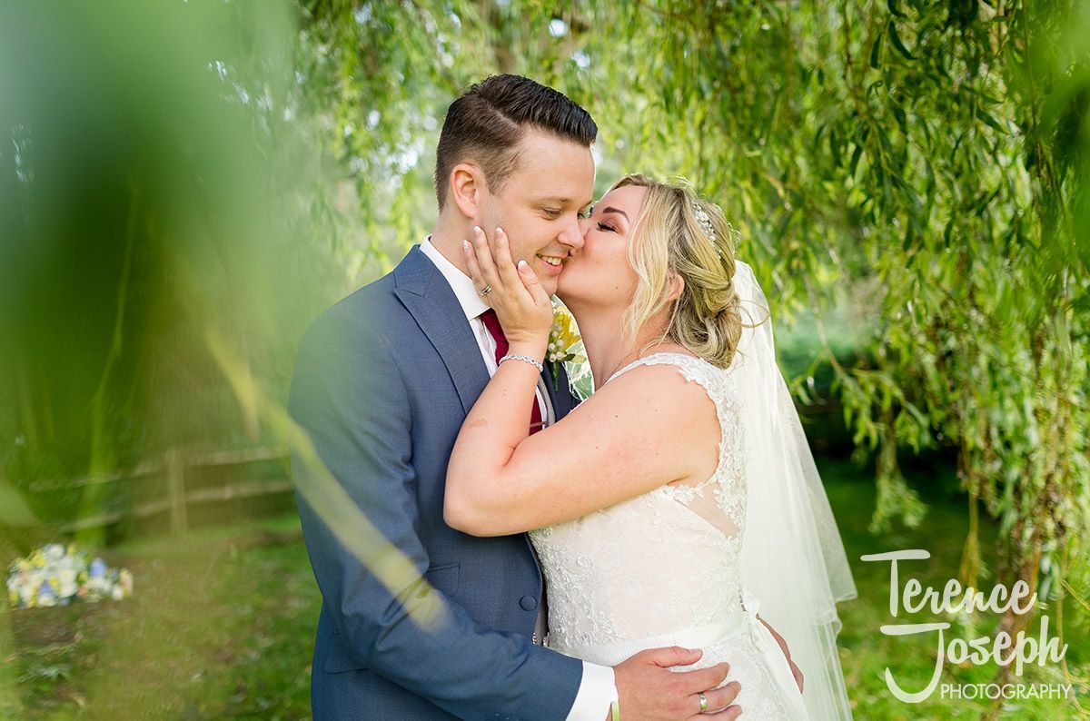 What a beautiful photograph of the happy couple Mr and Mrs Walker on their summer wedding at <a href="/ploughatleigh/">The Plough at Leigh</a>. 

Hair and make-up by: Pretty Please by Katie
Wedding dress: @RonaldJoyceInt
Hair vine: @ivoryandco
Suit: <a href="/TheKentWedCen/">Kent Wedding Centre</a>

#theploughatleigh #kent #wedding #photographer