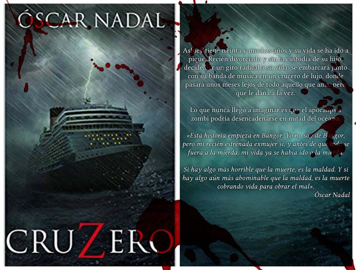 FranCiudad's tweet photo. Lectura ligerita de verano totalmente recomendable. Te engancha desde el primer momento y se lee muy rápido. Un barco de lujo, zombis y mucha acción...Si queréis algo así os la aconsejo #Cruzero https://t.co/hqtEYuKazo