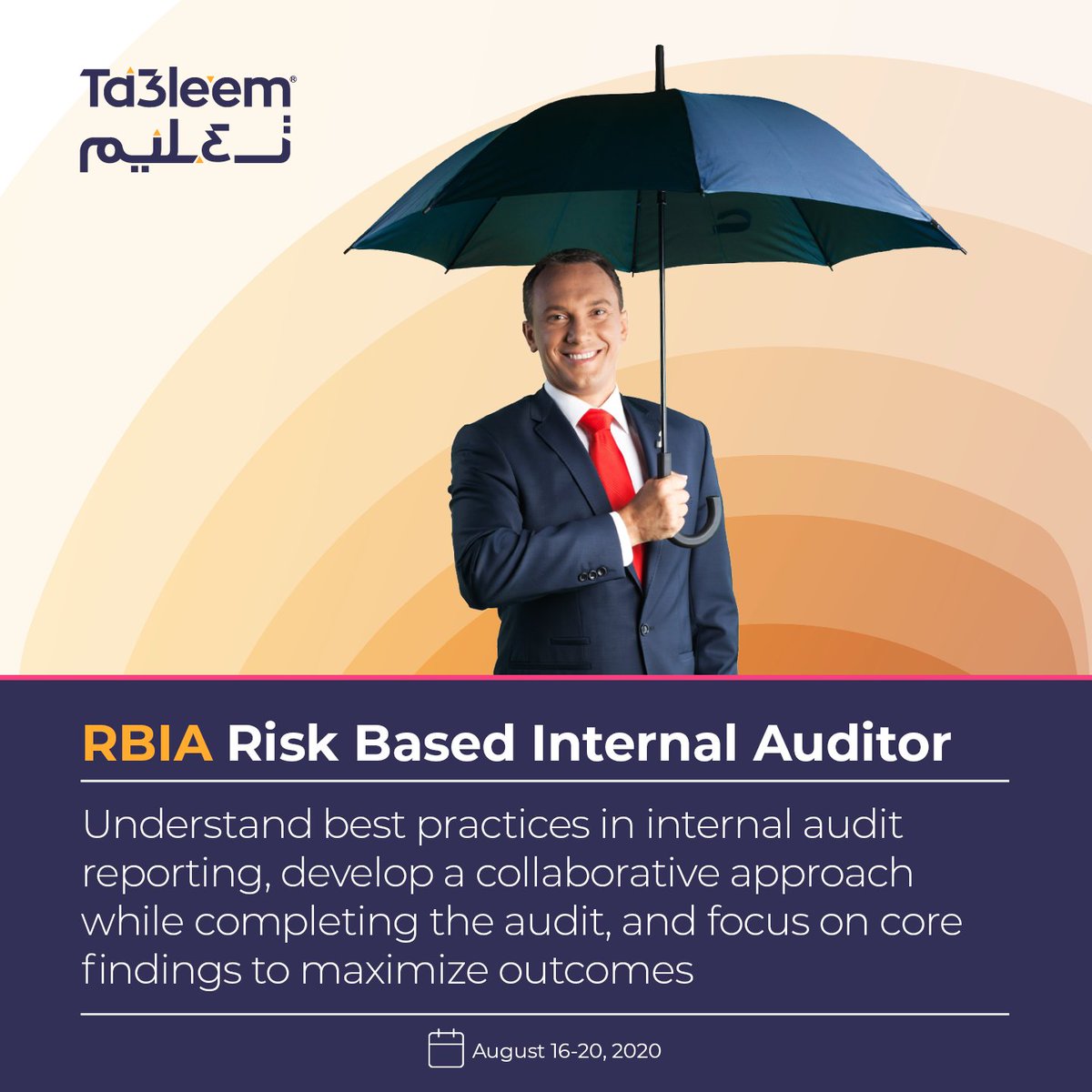 Ta3leemE's tweet photo. The Risk Based Internal Auditor is designed to help internal
#auditors to understand best practices in #internalaudit reporting.
Next session is August 16-20
For more info, please visit https://t.co/ntrVo6QZJF
#internalaudit #riskbasedinternalaudit #training #ta3leem https://t.co/3JG0tI2SEG