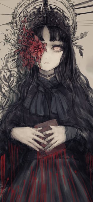 ゴスロリのtwitterイラスト作品