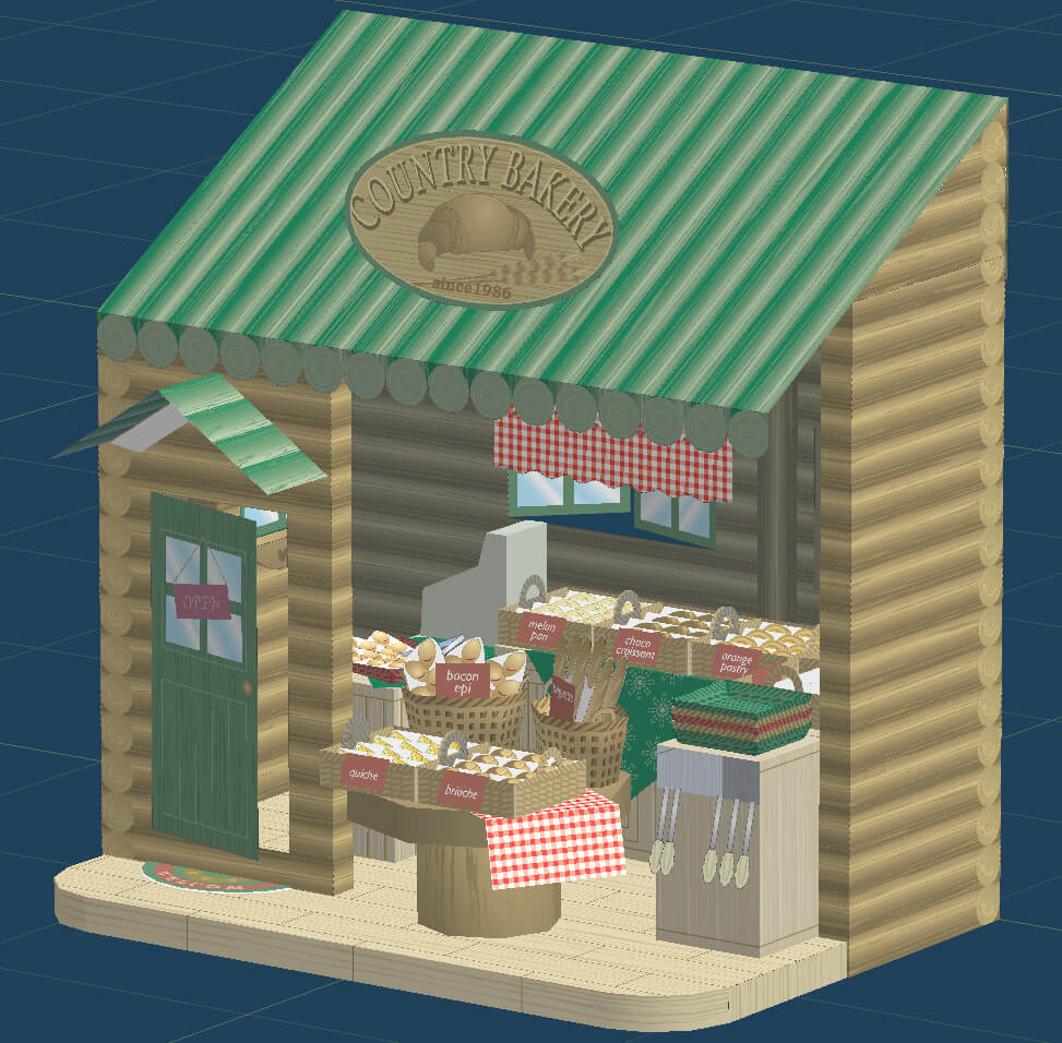 ペーパークラフトを3dモデリングしてみました ナツキポータル ペーパークラフトを3dモデリングしてみました ナツキポータル