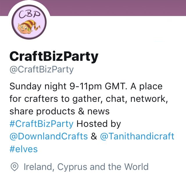 Don't forget to join us tonight 9-11pm  for #CraftBizParty and share all your crafty news. It's getting busier ever week! #craftnetwork #craftbiz #craftbusiness #supporthandmade #craftmakers #handmadecrafts #craftsupplies #craftevents #craftfairs #craftmarkets #crafts