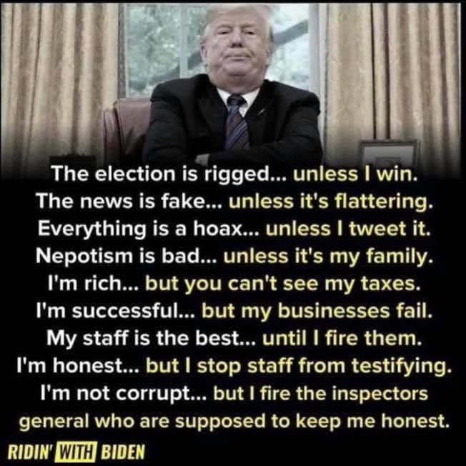 TrumpHasGot2Go's tweet photo. @alph43oss @EscaflowneClown You should pay closer attention. Joe Biden is a really good Christian Man that has a heart 4 the American People.!  Trump is a #CorruptConMan Who Lies &amp; Cheats, Steals our tax paying $$, &amp; purposely let #CoronaVirus spread b/c his evil @$$ thought that only Democrats were dying. https://t.co/hFXx4Ai0Sh