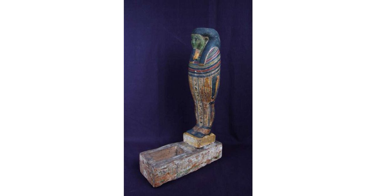 Images of Osiris and the composite deity Ptah-Sokar-Osiris were particularly common in wooden form during the Late Period; the  @britishmuseum have many examples which are worth browsing on their website if you’re interested, but here are just a few! (EA 9761, 16784, 23046)