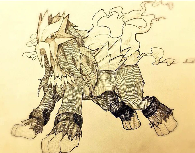 これは高校の時に、授業前の5分で覚えて授業中に描くって遊びをしてた時のうろ覚えポケモン 