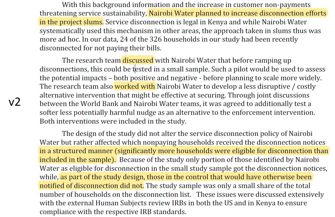 6/11More directly, 2): differences between v1 & v2 of researchers' statement make it unclear to me whether researcher involvement did actually *reduce* cut-offs, as v1 claimed. I appreciate authors' efforts to revise & be precise, but does leave me unsure about what happened