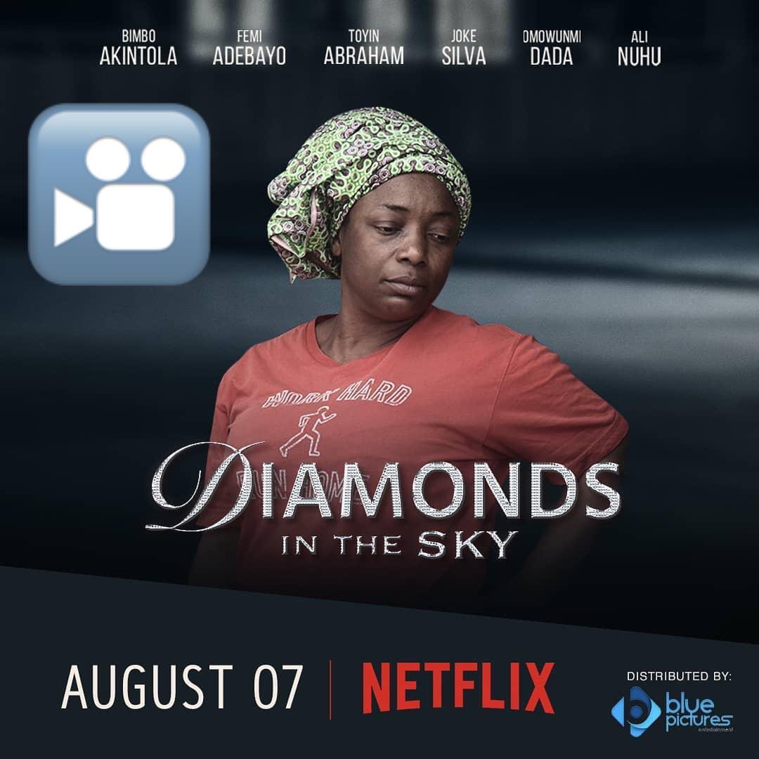 Something to excite the whole family! 

Watch #DiamondsInTheSkyMovie via @netflix as it features @femiadebayosalami, @ajokesilva, @toyin_abraham1, @bimboakintola, others cc @bolajibig 

Directed by @kunleafo

DOP @tokamcbarorfilms