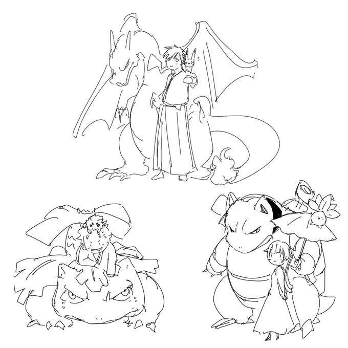 御三家のtwitterイラスト検索結果