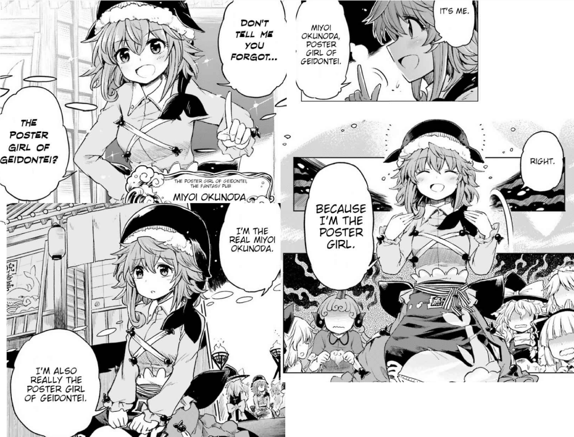 she doesn't say the line much anymore in the recent chapters