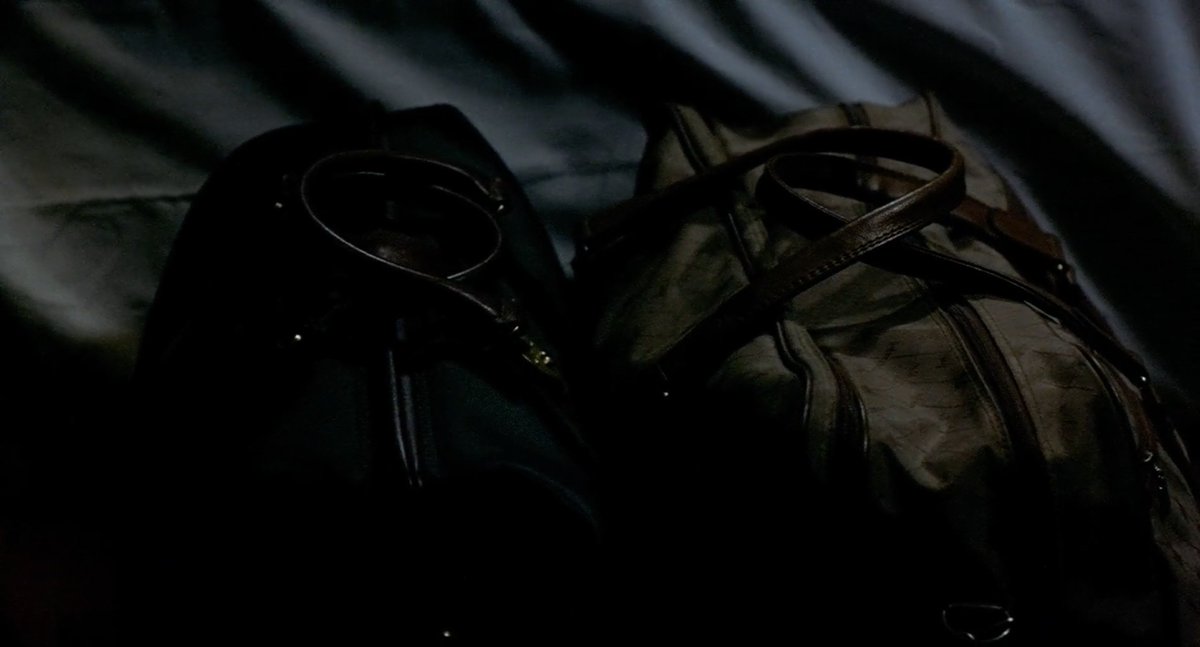 Background X shapes I noticed (3/5)Skirt pattern/bag straps/cord+hangar/railings