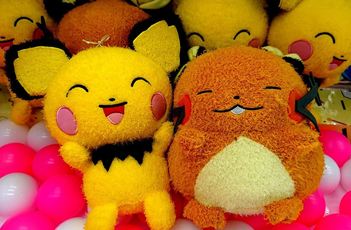 アミュージアム 公式 アミュージアム清水店 景品情報 ポケットモンスター ポケぎゅっとでっかいぬいぐるみ ピチュー デデンネ 入荷しました ふわふわな毛並みが可愛い 店舗情報 T Co Zogr1y3j6r 清水 静岡 プライズ クレーン