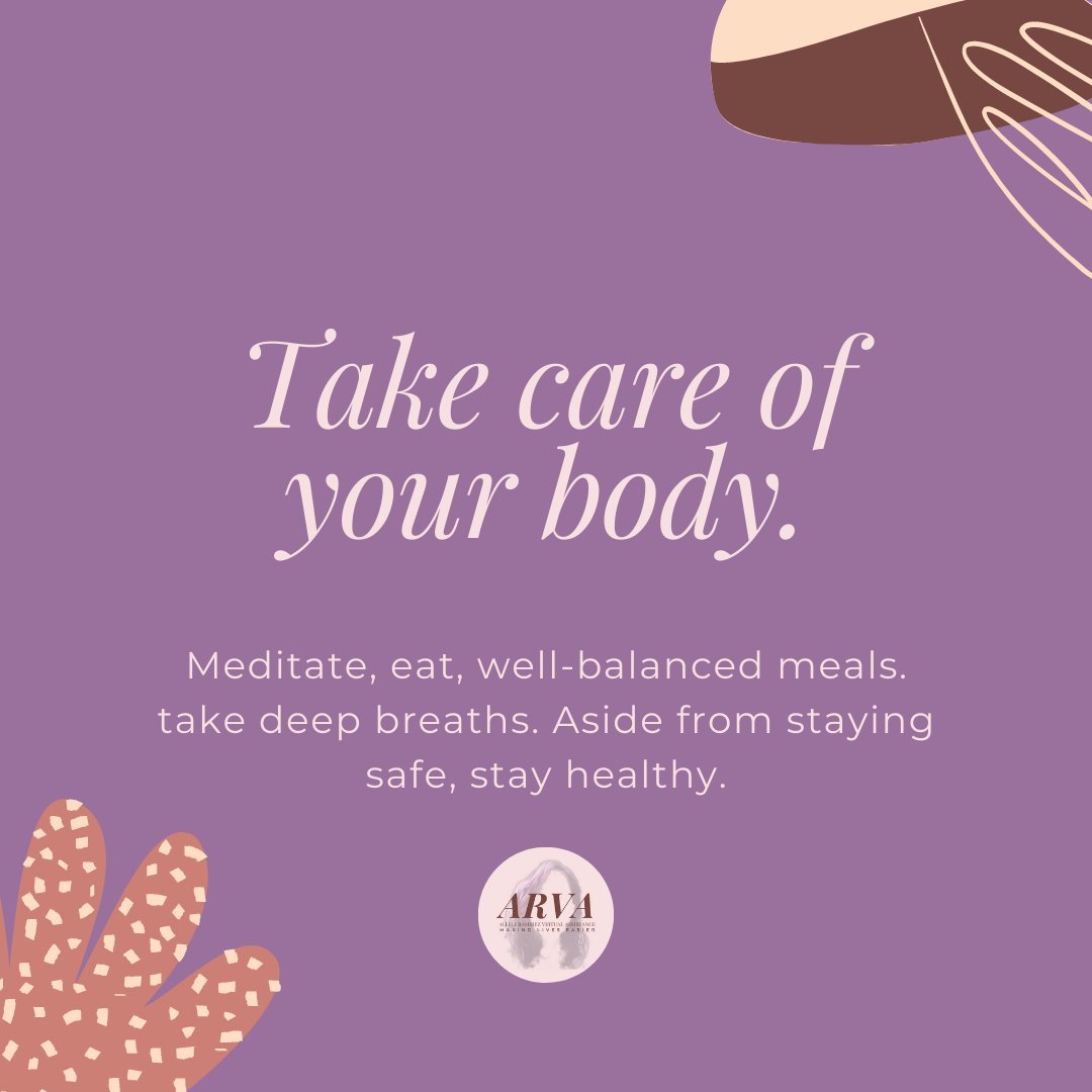 ARVA_2020's tweet photo. Being at home might make us neglect our own health. Here are some tips from the World Health Organization. Got some other tips to give? Write them in the comment below.

#ARVA #virtualassistant #virtualassistantservices #freelancer
Select files to upload https://t.co/YV4ljSEOzP