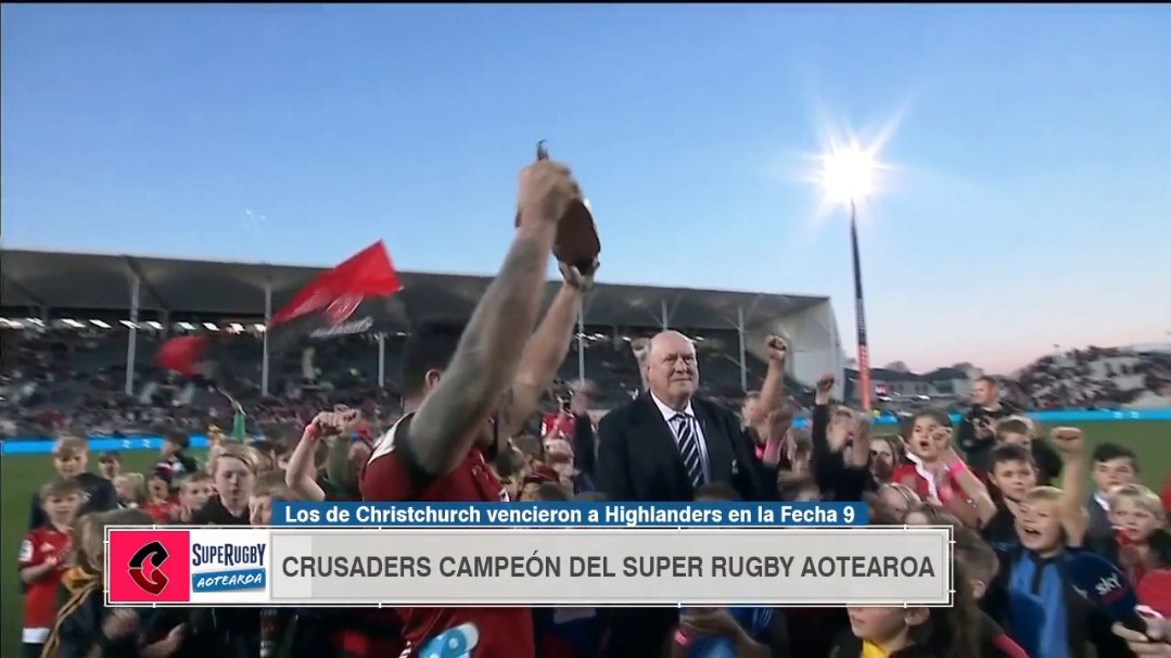 Crusaders Campeón!! #SuperRugbyAotearoa celebrando con un #haka #crusaders #SuperRugbyNZxESPN