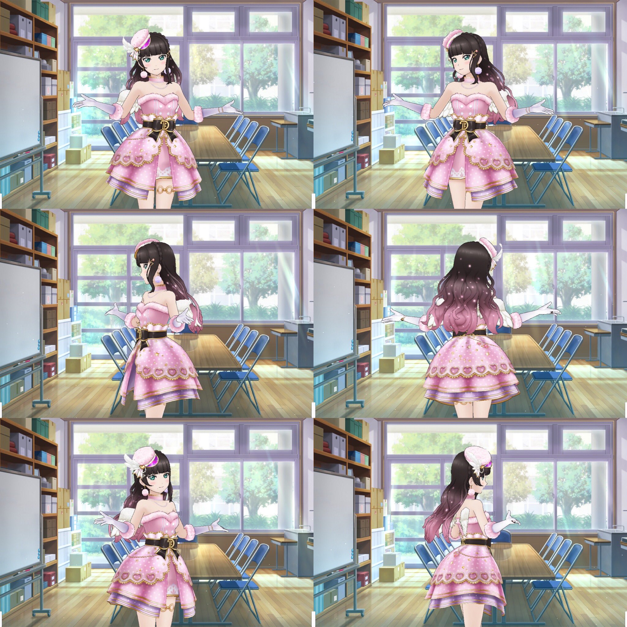シュピー ブロ解勢なのでフォローしないでください No Twitter ラグジュアリー ピンク衣装のurダイヤさんがめっちゃ可愛い 髪色がピンクのメッシュ入りだ 色違いもいいね スクスタの話