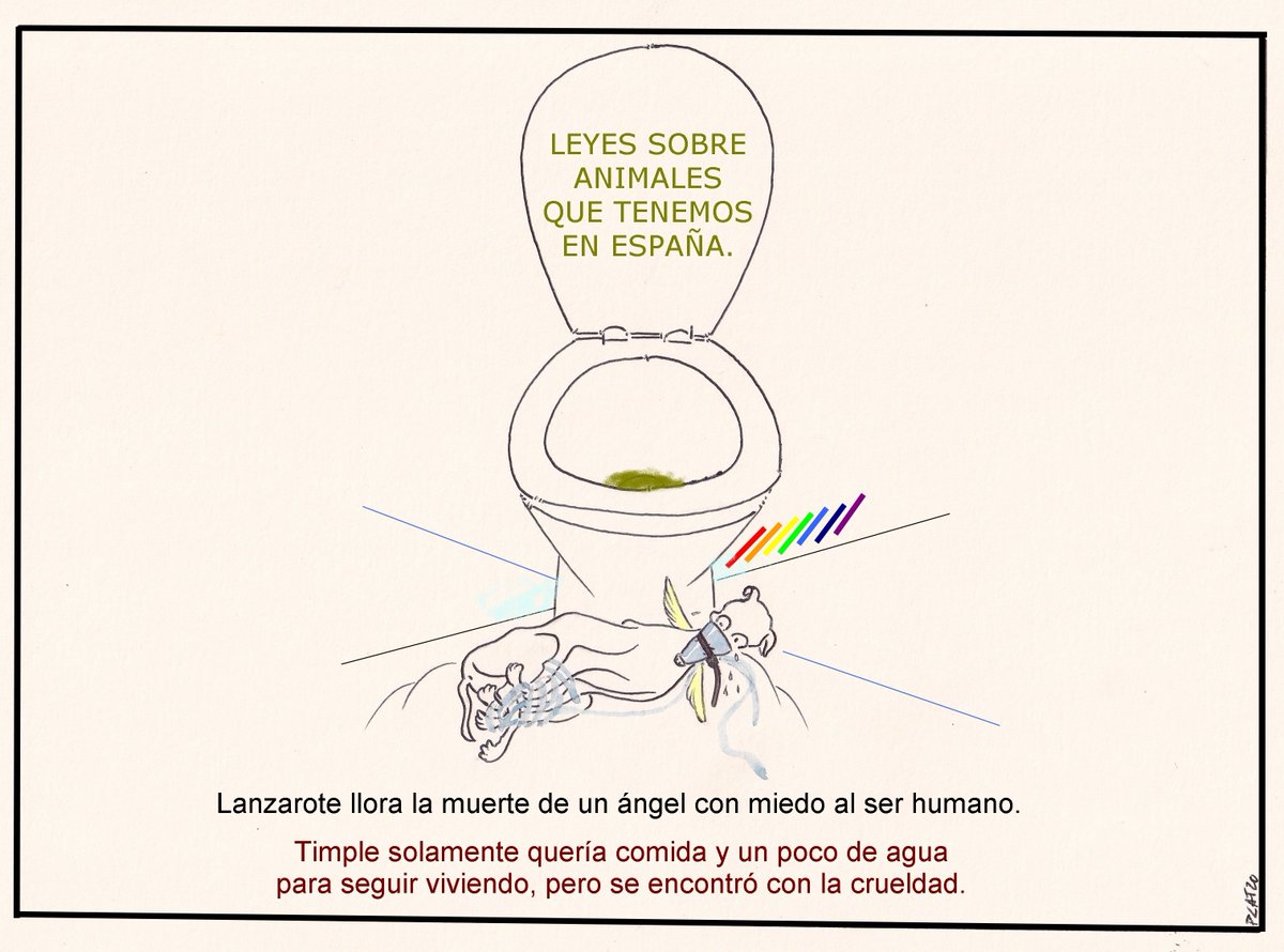 Mi viñeta de hoy Domingo 9 de agosto de 2020.

#Teguise #Lanzarote #Canarias.
Un hombre y una mujer amordazan y graban la agonía del perrito Timple mientras moría de asfixia.
Este aberrante acto de crueldad ha conmocionado a todos los que aman y respetan a los animales.