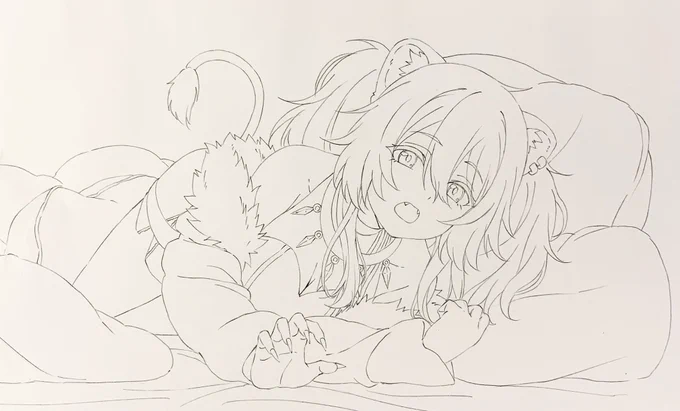 線画です 
