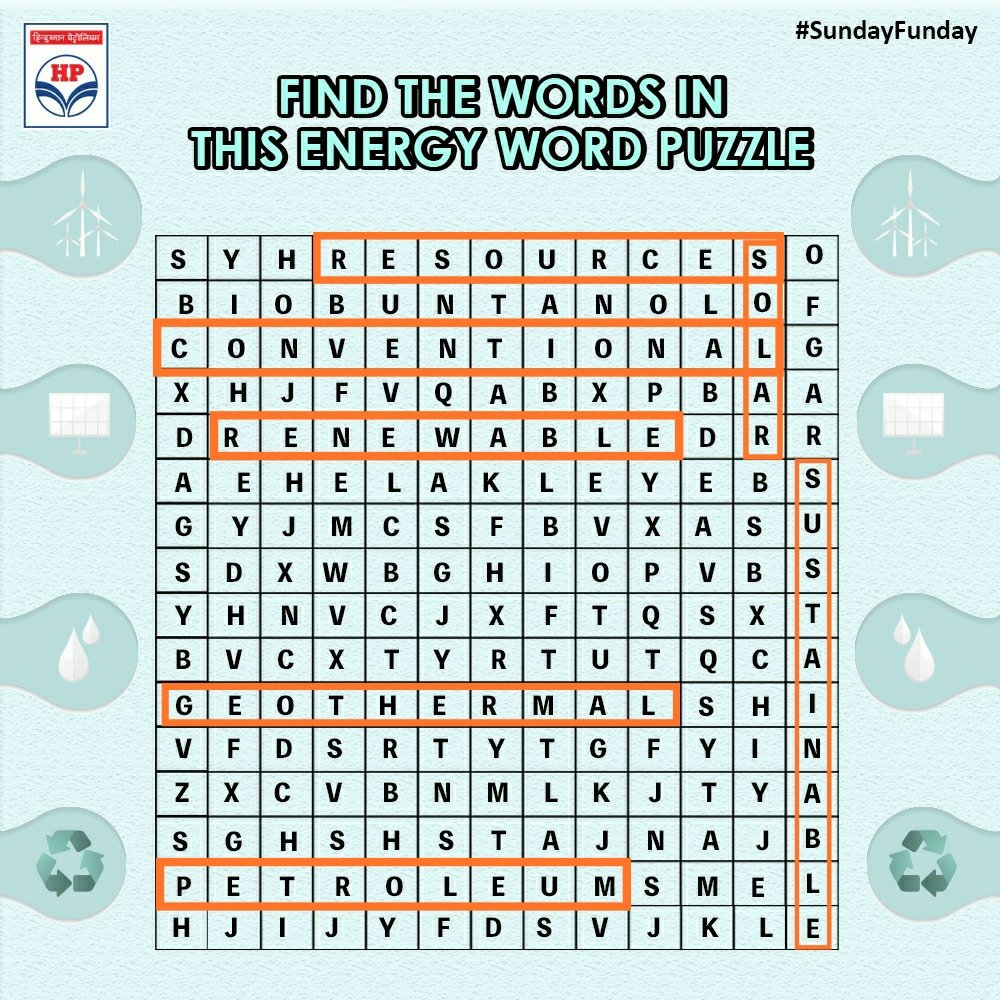 Hindustan Petroleum Corporation Limited A Twitter Time To Have Some Fun With Us Let S See How Many Words You Can Find In This Energy Word Puzzle Don T Forget To Share Your Answers