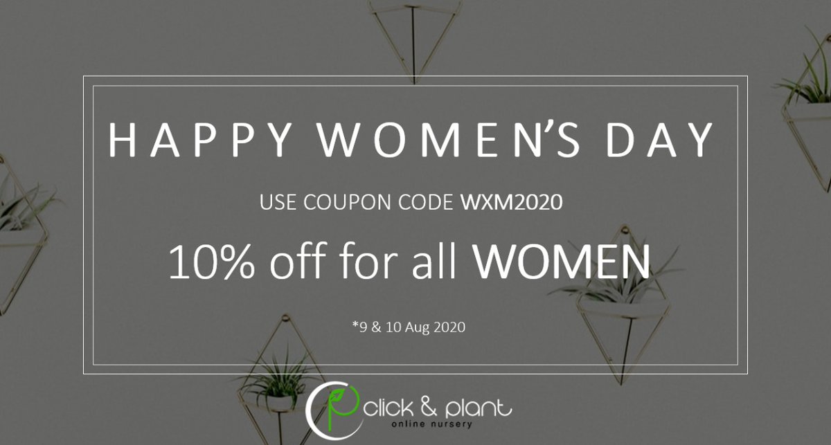 ClicknPlantza's tweet photo. 🌺 A gift to all women 🌺 - https://t.co/J76YFhBqbv
#womensday #capetown #womenonly #coupon #plants #indoorjungle #greenfingers #onlineshopping #skiptheq #9august2020 #noboysallowed https://t.co/tawxRltW2E