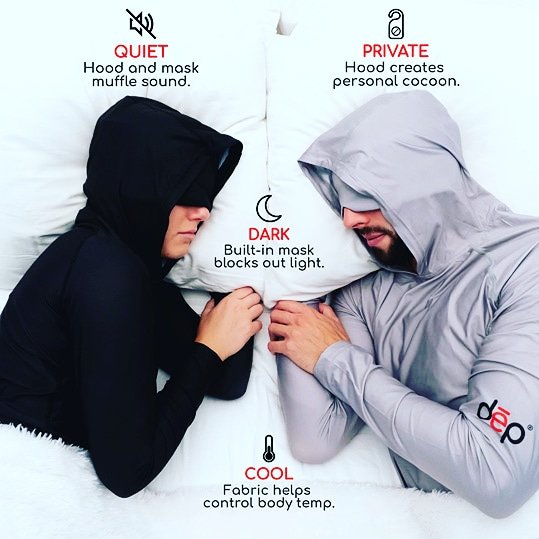 Looking for the most functional sleep hoodie?

Check out depslepwear.com 
Use sleepcoachbarry code at checkout and save 10$ ⬇️