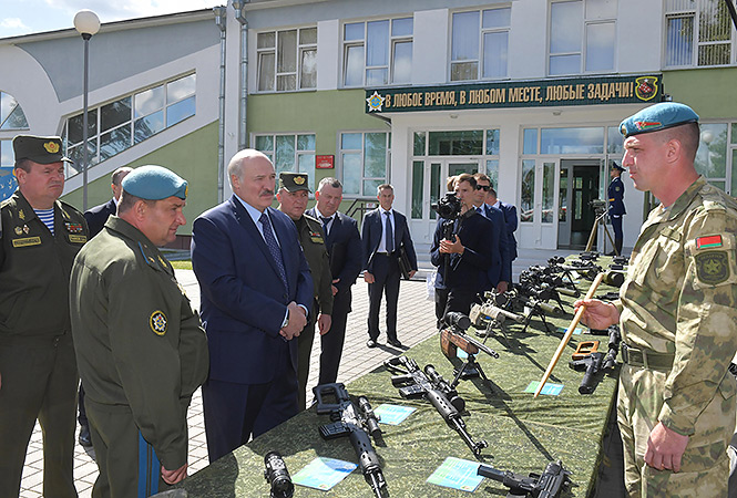 Notably, Lukashenko visited the 5th Independent Special Operations Brigade on July 24 where he told them "State Secretary Andrei Ravkov was right when he said that all modern wars begin with street protests, rallies and Maidan-type revolutions." 124/ http://president.gov.by/en/news_en/view/working-trip-to-pukhovichi-district-24106/